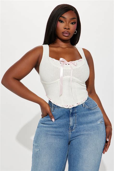 Sweet Love Crochet Sweater Top - Ivory/combo | Fashion Nova