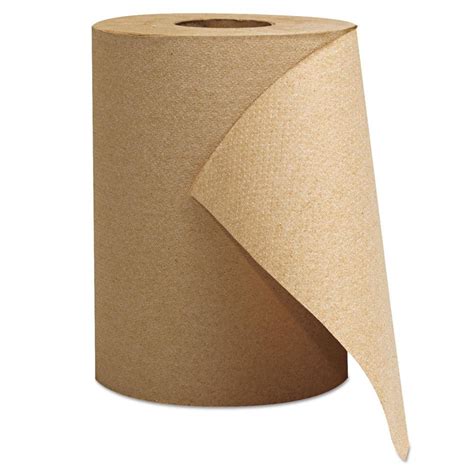 GEN 8 in. x 300 ft., 1-Ply, Brown, Hardwound Paper Towels, (12-Rolls/Carton) GEN1804 - The Home ...