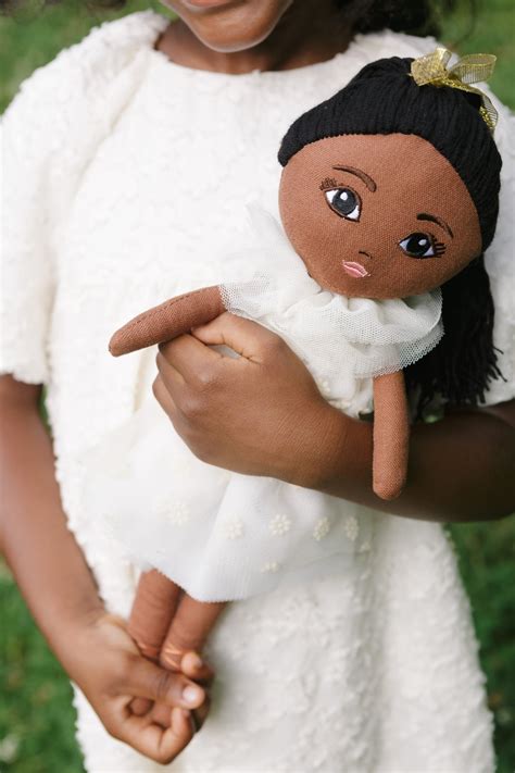 Zuri Rose Handmade Linen Doll - Ivory Dress – The Wonderful World of