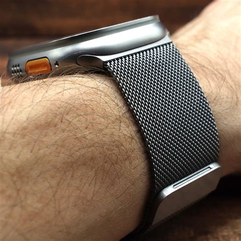Ultra 2 Milanese Mesh Band for Apple Watch Ultra 2 and Ultra 1 Titaniu