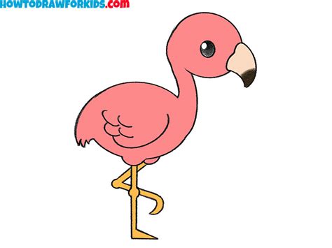 How to Draw a Flamingo - Easy Drawing Tutorial For Kids