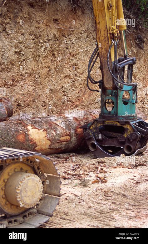 logging machinery japan stock photo alamy