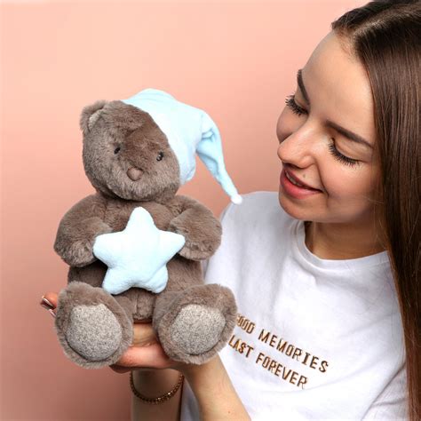 Игрушка мягкая Milo Toys Мишка со звездой цвет голубой купить по цене ...