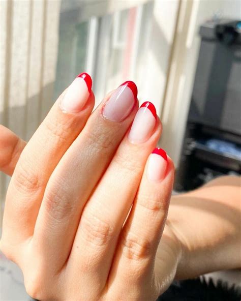 Gel Unhas Vermelhas Com Francesinha - 20 unhas vermelhas com francesinha para ficar poderosa