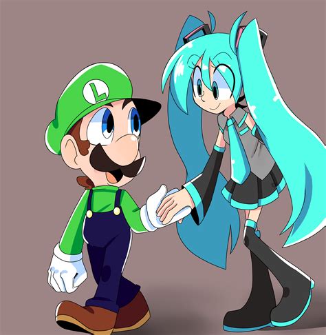 Luigi X Miku by Sakaruchibi on Newgrounds