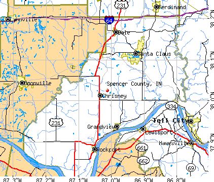 Spencer County Indiana Map | Cities And Towns Map