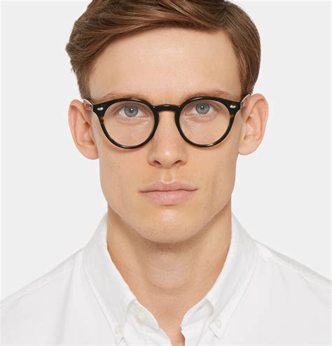 RAY-BAN Round-Frame Tortoiseshell Acetate Optical Glasses | Mens ...