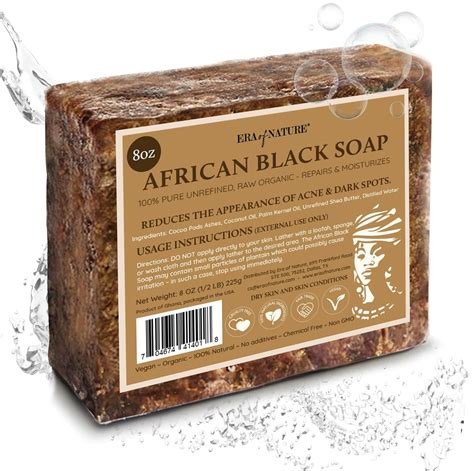 Amazon.com : era of nature Best Raw ORGANIC AFRICAN BLACK SOAP, for Dry