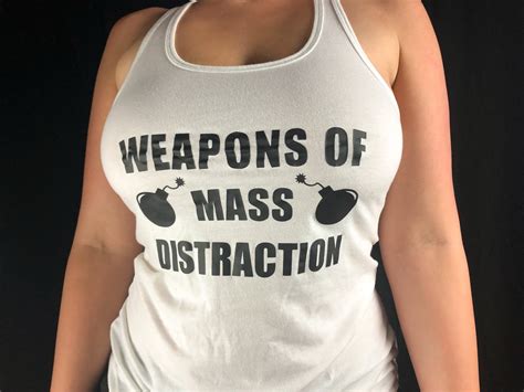 Big Boobs Shirt Tank Top Busty Funny Weapons of Mass | Etsy