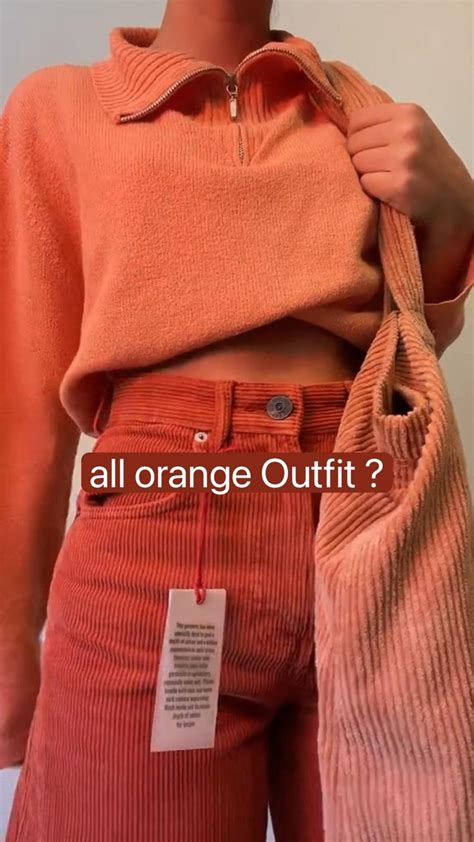 all orange Outfit ? Yes or no ? 🍊 ig laeticialex | Orange outfit ...