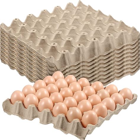 Amazon.com: 60 Pieces Egg Crates Bulk 30 Cell Egg Cartons Bulk Pulp ...
