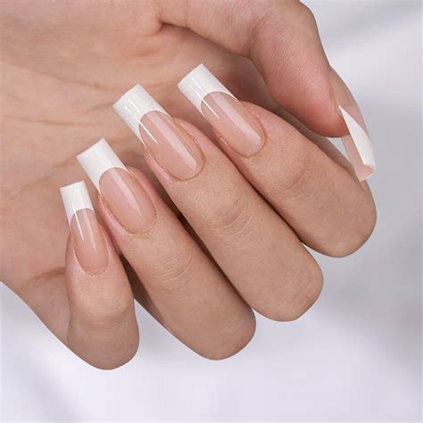 Nude Long Square Press On Nails – BTArtbox Nails