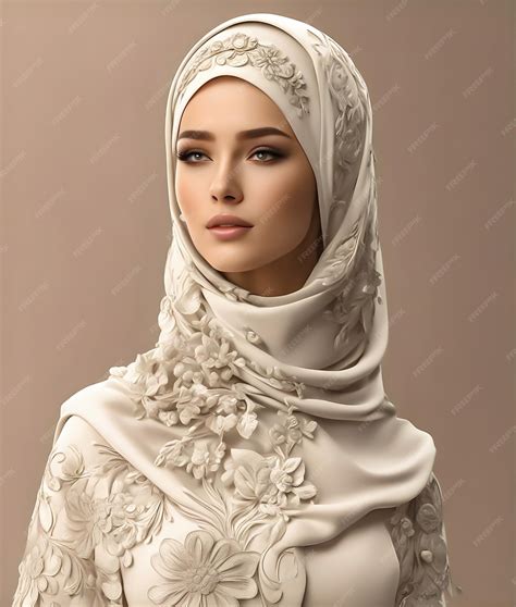 Premium AI Image | Hijab fashion women arabic
