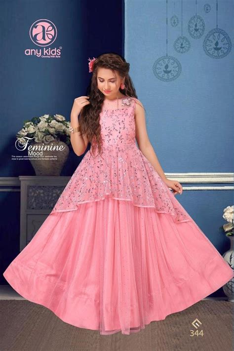 girls party wear frocks   years  rs piece  surat id