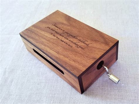 custom  box  custom songs engraved top tabor  box