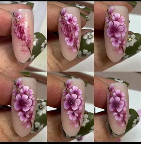 Пин от пользователя Ramóna на доске Step by step nails | Цветочные ...