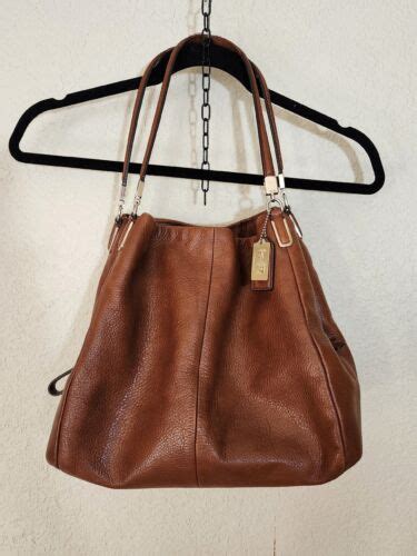 Leather coach shoulder purse - Gem