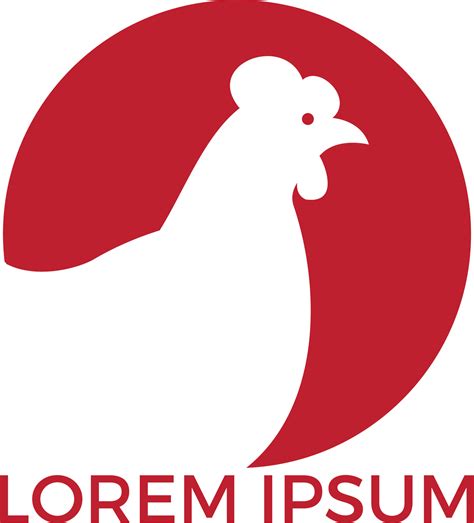 Hen logo design. Logo, sign, icon for groceries, meat stores, butcher