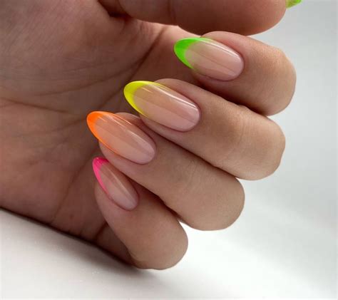 РАДУЖНЫЙ ФРЕНЧ | Manicure, Nail art, Nails