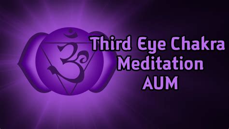 Ajna Third Eye Chakra Meditation ( AUM ) 108 Repetitons - YouTube