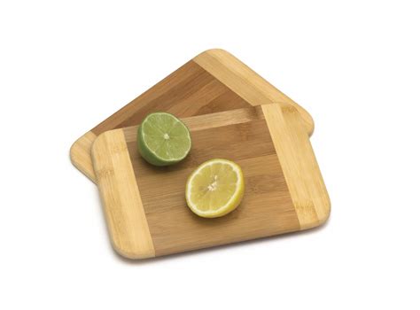 Bamboo Two-Tone Cutting Board, Small (Set of 2) | Lipper International