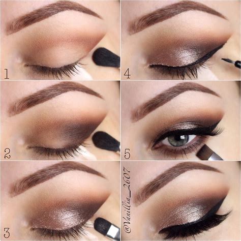 Уроки макияжа | Косметика | Simple eye makeup, Smokey eye makeup ...
