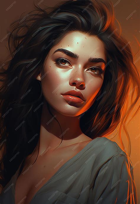 Premium Photo | Beautiful curvy latina with long blue and black or