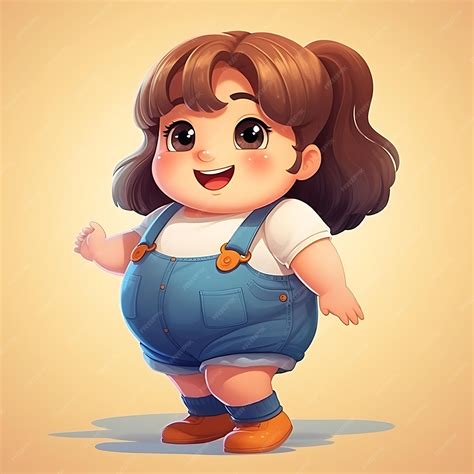 Premium Photo | Ilustration Art Retro Style Chubby and Mischievous