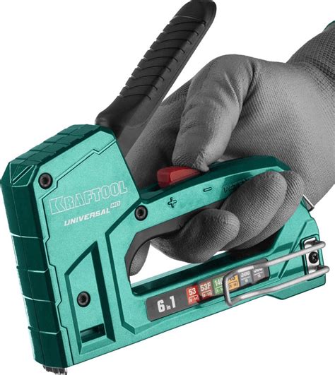 Степлер для скоб KRAFTOOL UNIVERSAL HD, 6-В-1, тип 53, 53F, 140, 13 ...