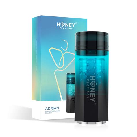 ADRIAN Water Spa Rotating Male Masturbator with Lights - Honey Play Box
