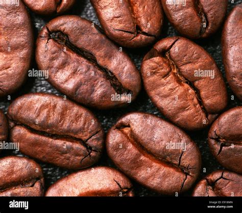 Coffee Beans Close-up Stock Photo - Alamy