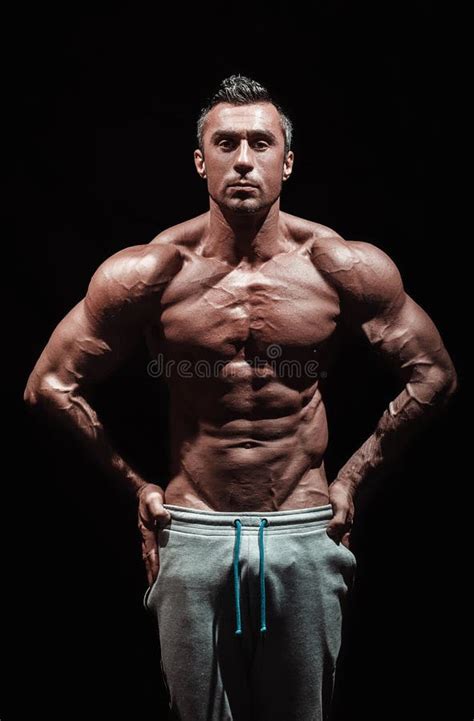 Very Muscular Handsome Athletic Man Stock Image - Image of glamour