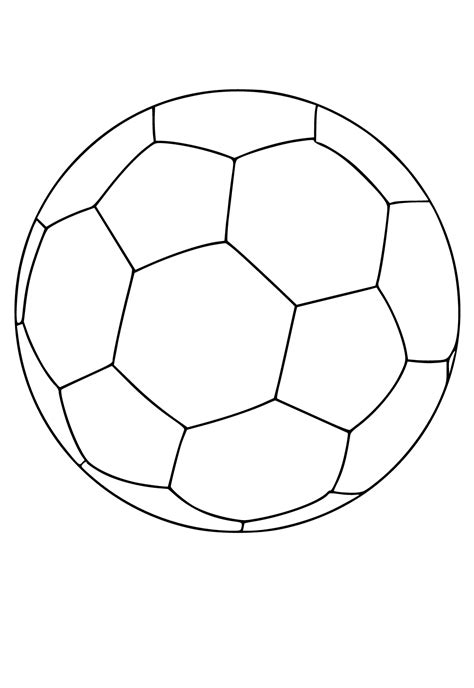 Zdarma k Vytisknutí Míč Fotbal Omalovánka, List a Obrázek pro Dospělé a ...