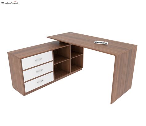 Buy Elania Executive Table with Three Drawers (Exotic Teak Finish) Online in India at Best Price ...