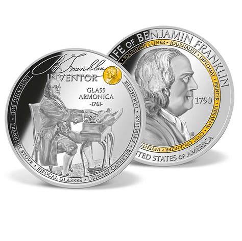 Benjamin Franklin Inventor Commemorative Coin | American Mint