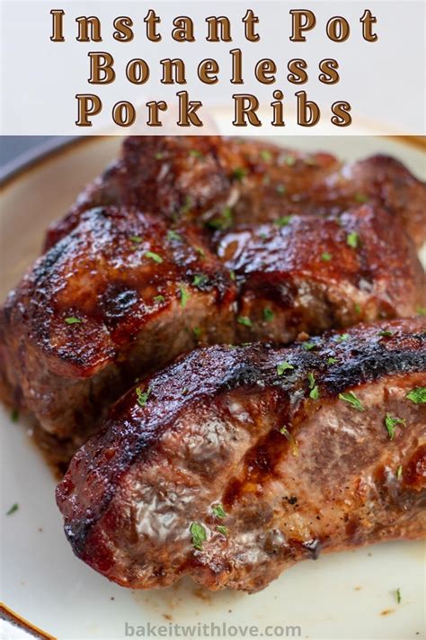 Instant Pot Country Style Pork Ribs | Bake It With Love