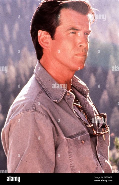 pierce brosnan, dante's peak, 1997 Stock Photo - Alamy