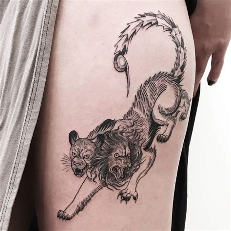 A Two-headed Astrological Manticore by A-B (@v_a_l_l_e_y) | Manticore ...