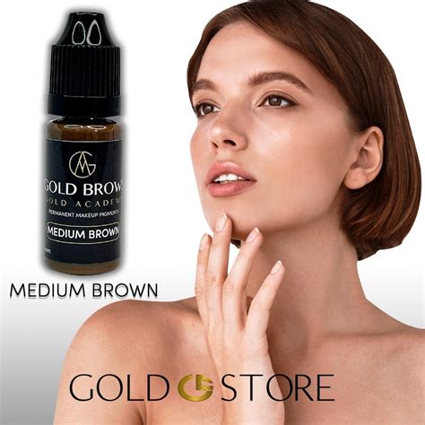 Pigmento Medium Brown Gold brows - Gold Store