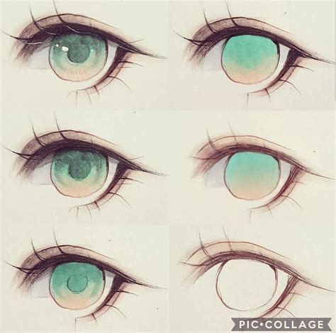 Coloring Anime Eye - Manga