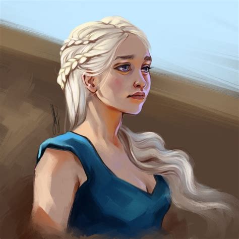 ArtStation - Khaleesi, Eugenia Mikhailenko | Targaryen art, Game of ...