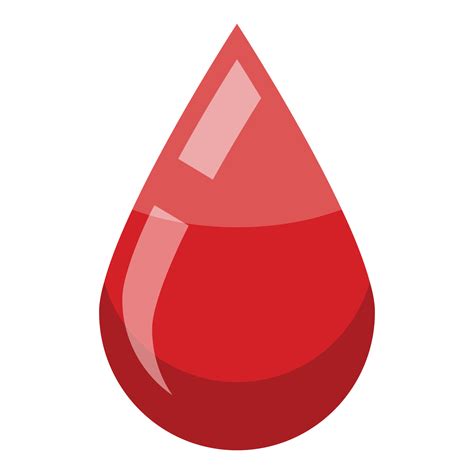 Blood drop icon, isometric style 15888528 Vector Art at Vecteezy