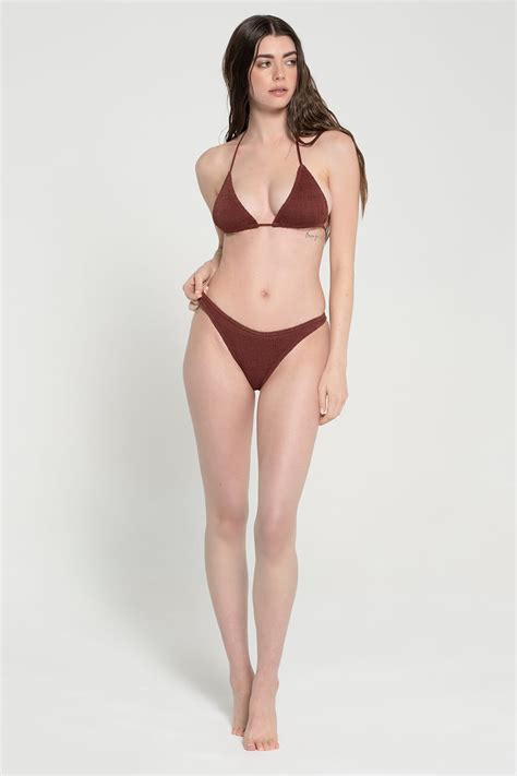 cotton mini bikini brown wine pepper vally