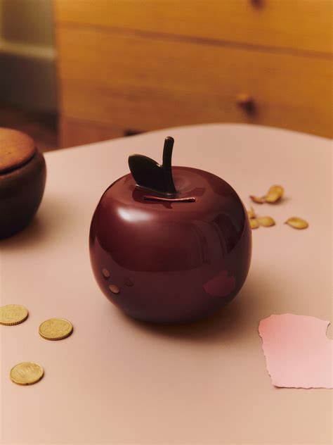 Ferm Living Apple money bank, deep red | Finnish Design Shop NL