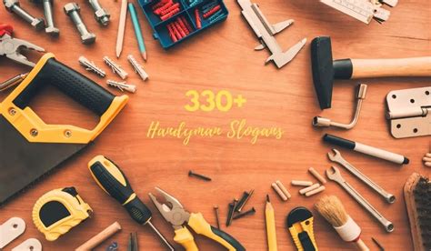 Top 330+ Catchy Handyman Slogans With Taglines (2023)