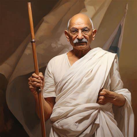 Premium AI Image | Mahatma Gandhi Indian Leader