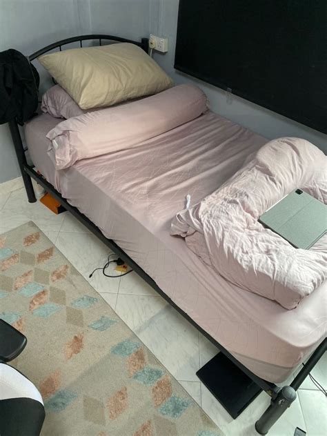 Super single bed frame, Furniture & Home Living, Furniture, Bed Frames ...