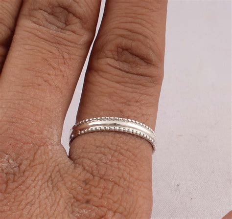 Middle Finger Ring 925-Sterling Solid Silver Ring Band Ring | Etsy