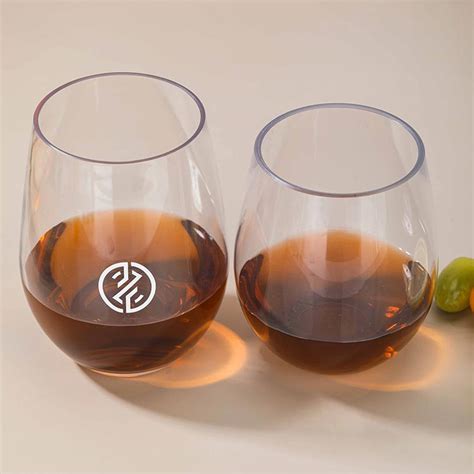 unbreakable clear petpctritan oz stemless plastic wine cups bulk