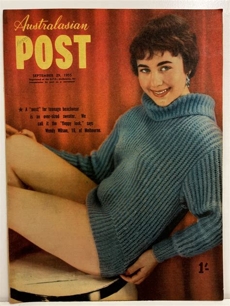 Australasian Post Magazine September 29, 1955 Wendy Wilson of Melbourne